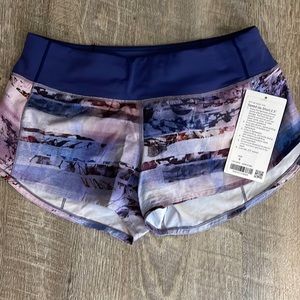 BNWT Rare Lululemon speed up shorts 2.5”
